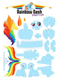 Rainbow Dash Papercraft by ~Kna on deviantART - rainbow_dash_papercraft_by_kna-d3f3cuc