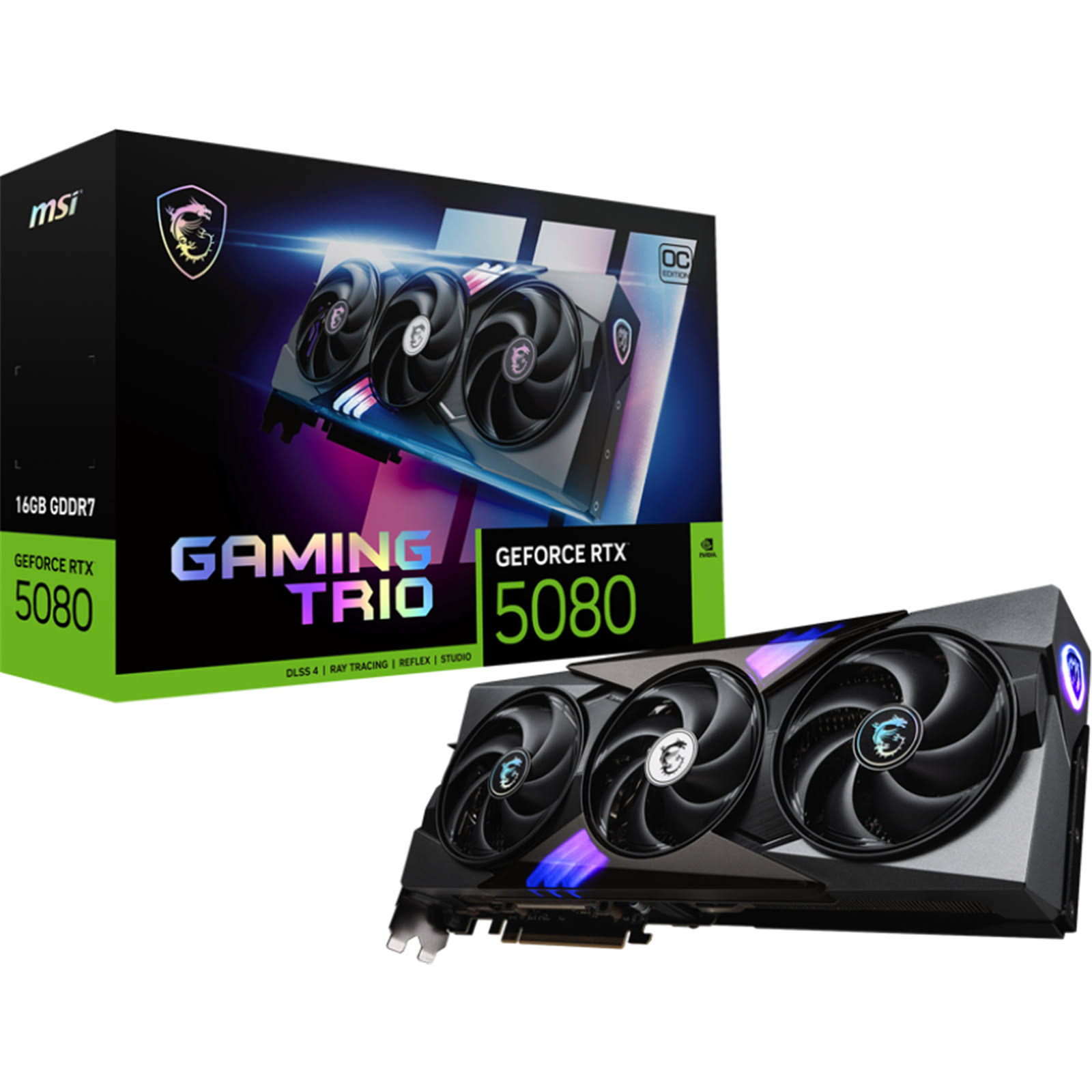 MSI GAMING GeForce RTX 5080 16G TRIO OC Graphics Card