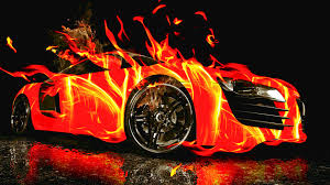 Fallmendes Auto
