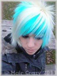 Cyan blue? - blue_emo_hair