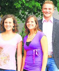 Lisa Dufner, Maike Hofsaess und Leonid Schlender (von links) wurden als ...