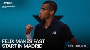 Highlights: Auger-Aliassime sinks Gaubas, advances to R3 in Madrid 2026