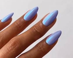 Hình ảnh về Blue mirror nails