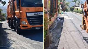 Operario de Emvarias murió tras ser atropellado por el camión recolector en el que trabajaba en el corregimiento San Cristóbal de Medellín