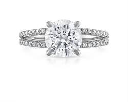 Image of 2 carat diamond split shank setting ring