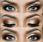 Smokey Eye Makeup Tutorial: Brown Blue Eyes. -