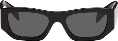 Prada Eyewear Black Pillow Cat Eye Acetate Sunglasses Prada