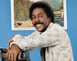 Sanford and Son 1972 TV series Redd Foxx as Fred Sanford Demond Wilson as Lamont Sanford junk yard 1970s NBC television stills, AI generated