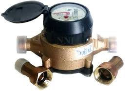 Badger 5/8x3/4 M25 New Brass Water Meter RTR Register Cubic ...