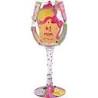 New mom wine glass