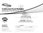 California Food Handlers Card m