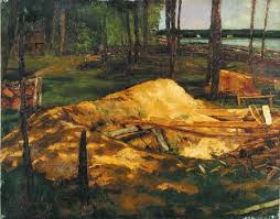 Sawdust Pit - Carl Schuch als Kunstdruck oder handgemaltes Gemälde.