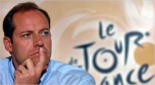 Christian Prudhomme, the director of the Tour de France, at a news conference on Tuesday. He called for an overhaul of the system of testing riders. - 24tour-600