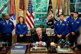 Trump welcomes Artemis II astronauts to Oval Office — and fields questions on Iran, Comey and UFOs