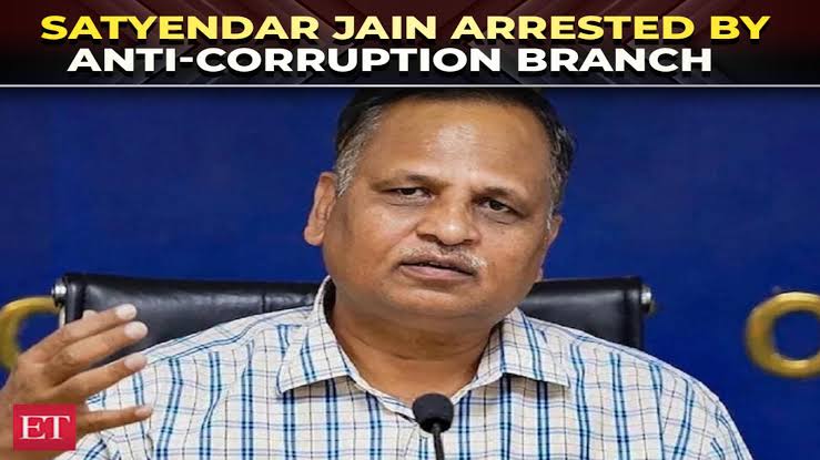 Former Delhi minister Satyendar Jain arrested by ACB along with five others in Jal Board STP tender fraud case