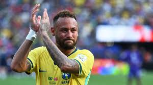 Neymar with tears after Brazil's World Cup exit