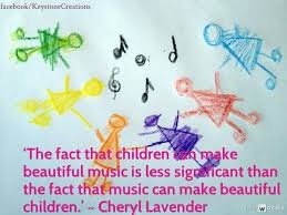 The fact that children can make beautiful music is less ... via Relatably.com