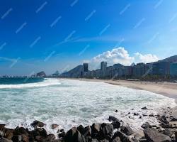 Imagem de panoramic view of Copacabana Beach, Rio de Janeiro, Brazil