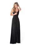 Black velvet maxi dress