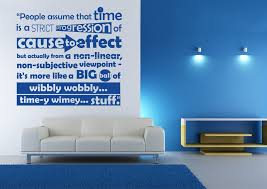 Dr Who Time Quote Wall Sticker - The Doctor Wall Quote - Wall Art ... via Relatably.com