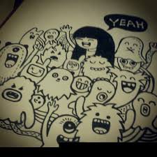 Hasil gambar untuk cara menggambar doodle art untuk pemula