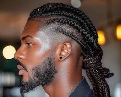 Image of Braided Ponytail for Men