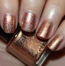 Bronze glitter nail polish