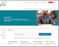 Image of NYPL website