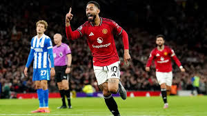 Matheus Cunha scores his first goal for Manchester United!