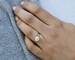 Image of 1 carat diamond bezel ring