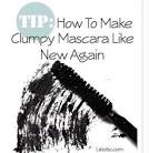 Unclump mascara