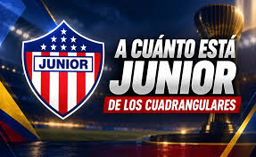 ¿A cuánto está Junior de la zona de cuadrangulares?