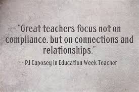 Response: Great Teachers Focus on Connections &amp; Relationships ... via Relatably.com