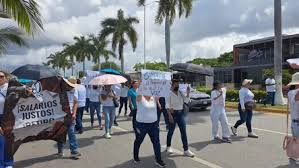 SNTSS marcha en Campeche en demanda de medicamentos, insumos y jubilaciones justas