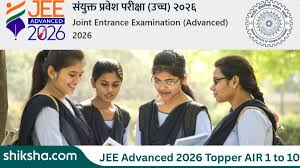 JEE Advanced 2026 Topper AIR 1 to 10: Toppers Name with Marks