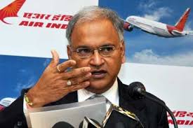 Air India Chairman and Managing Director Arvind Jadhav addressing a press conference in New Delhi on Friday. PHOTO: S. SUBRAMANIUM. Special Correspondent - ag8bp