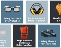 Imagem de construction site with safety equipment