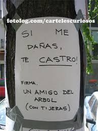 Resultado de imagen de CARTELES JOCOSOS