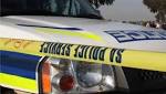 police hunt suspects after homes