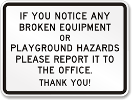 Image result for playground hazards