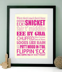 personalised yorkshire sayings art print by modo creative ... via Relatably.com