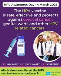 HPV Awareness Day – get vaccinated and attend for cervical screening when invited