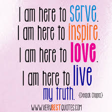 Inspring Love Quotes, I am here to Serve, Deepak Chopra Quotes ... via Relatably.com