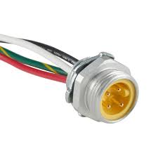 Bulkhead Connector: 7/8in 4-pin male to pigtail, 16 AWG (PN ...