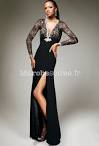 Robe de soiree dentelle noire