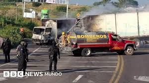 Los violentos "narcobloqueos" de carreteras que paralizaron partes del estado mexicano de Michoacán, bastión del Cartel Jalisco Nueva Generación