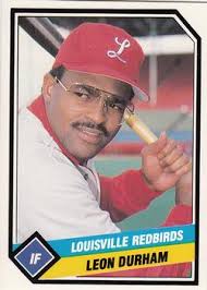 1989 CMC Louisville Red Birds #16 Leon Durham Front - 65864-16Fr