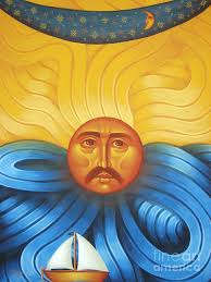 Sun Painting by Theodoros Patrinos - Sun Fine Art Prints and Posters for ... - sun-theodoros-patrinos