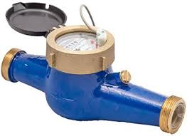 PRM 1-1/2 Inch Multi-Jet Brass Totalizing Water Meter with ...