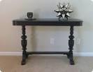 Black foyer table